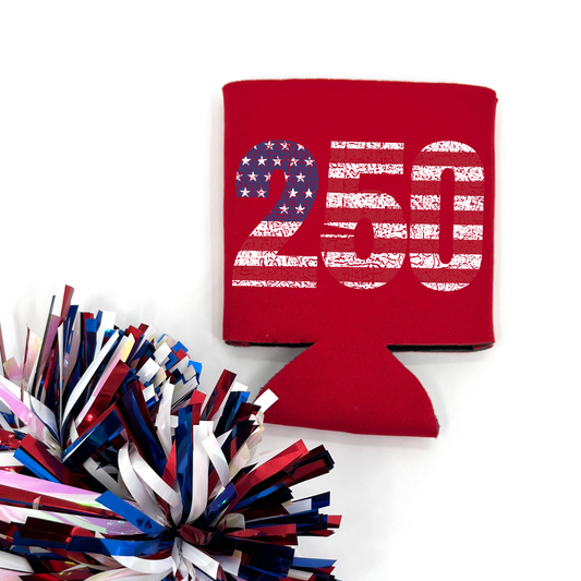 America 250 Drink Sleeve | Patriotic Flag | July 4th Party