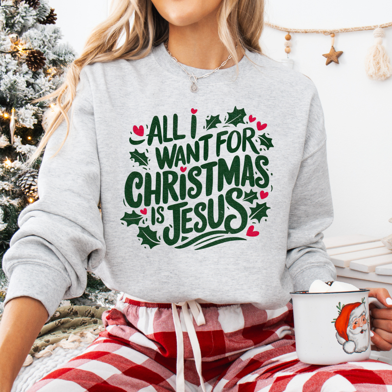 Jesus for Christmas Unisex Graphic Sweatshirt | ATTA TOOD®