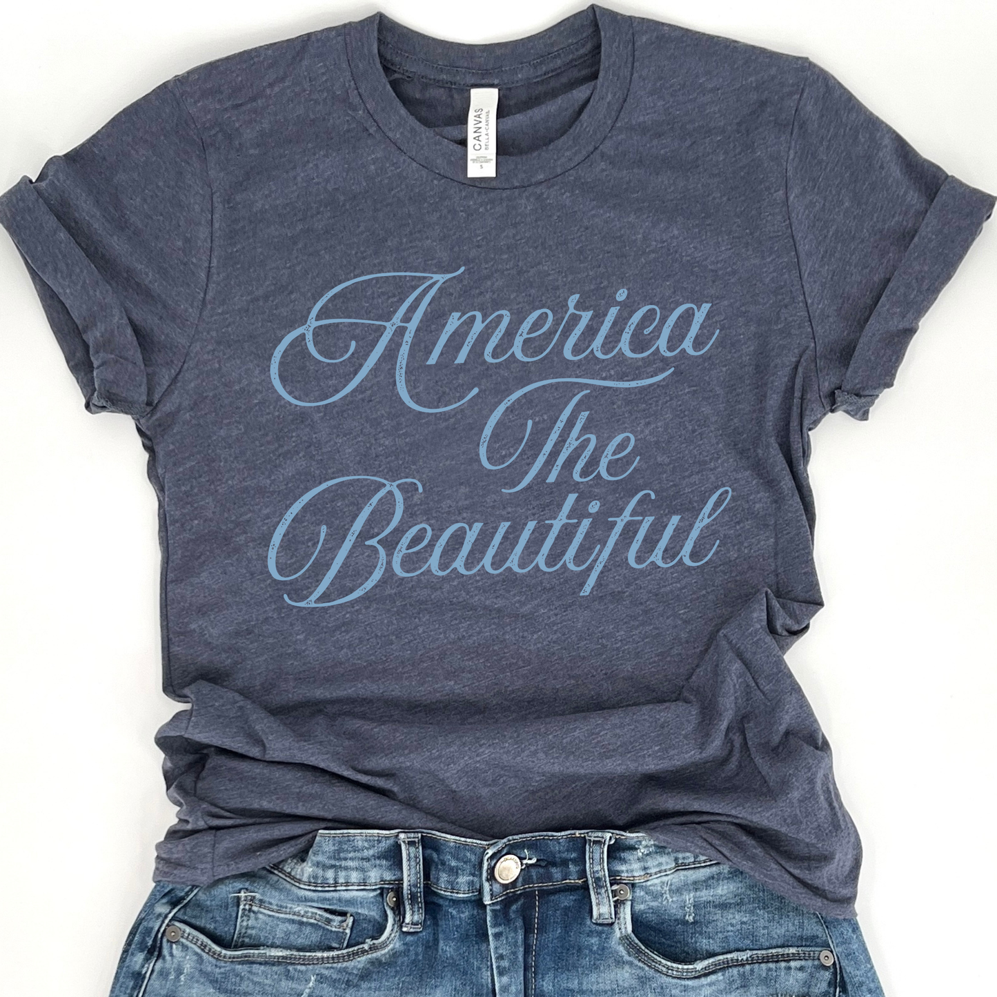 America The Beautiful Patriotic Unisex Graphic T-Shirt | ATTA TOOD®