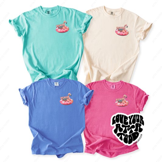 Comfort Colors® Be Still Flamingo Graphic Tee | Faith | Coastal
