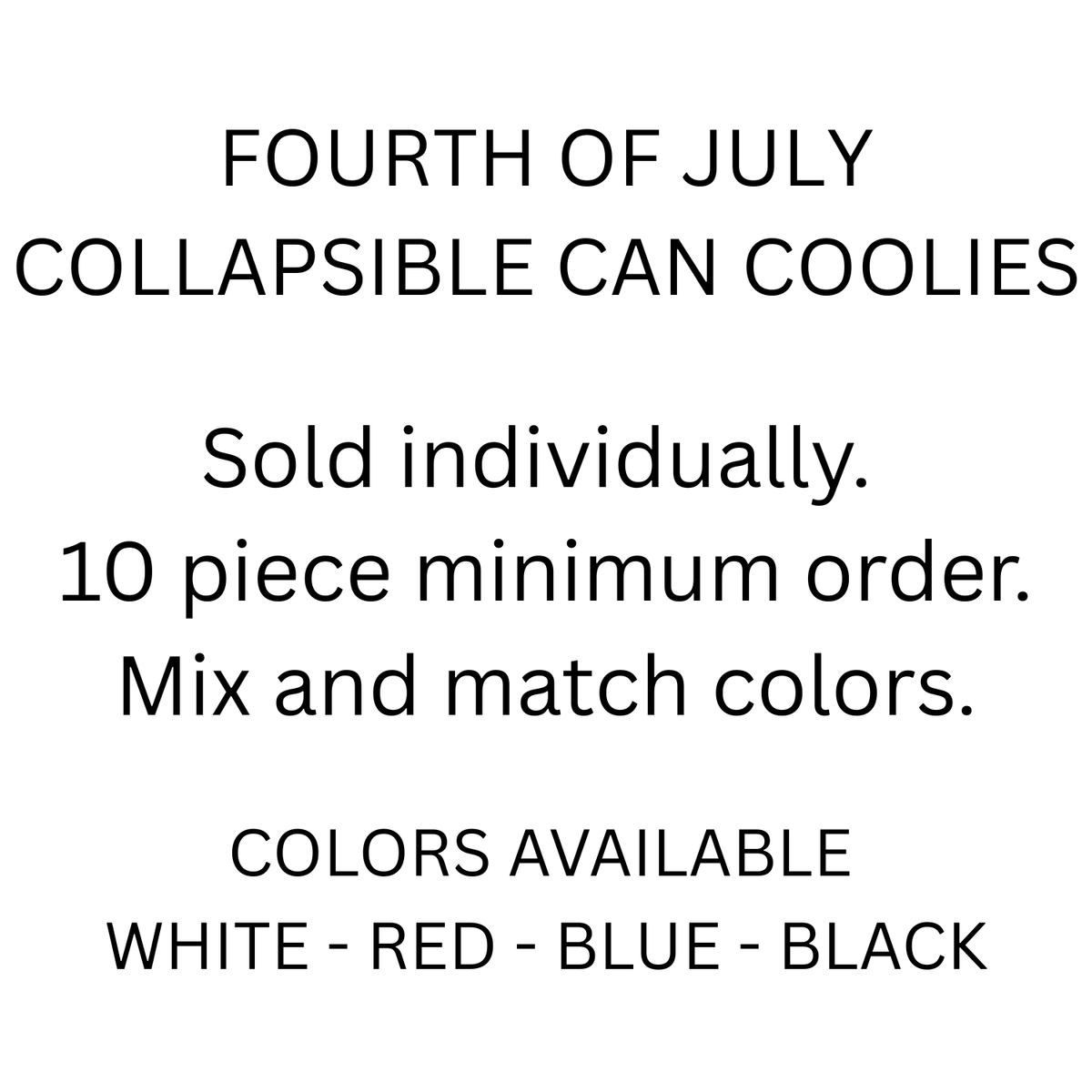 Patriotic USA Flag Drink Sleeve | Fourth of July Party Favor