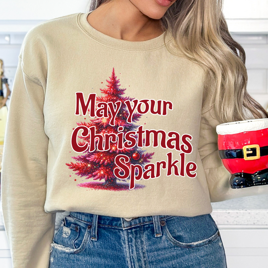 May Your Christmas Sparkle Graphic Sweatshirt | ATTA TOOD®