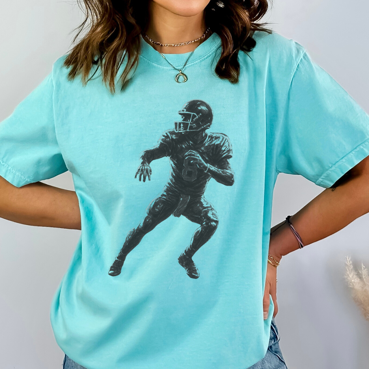 Football Player Unisex Graphic T-Shirt | ATTA TOOD®