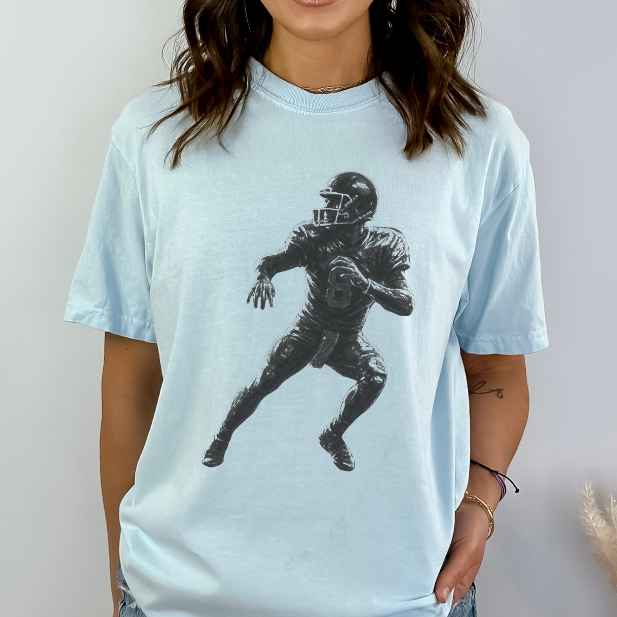Football Player Unisex Graphic T-Shirt | ATTA TOOD®