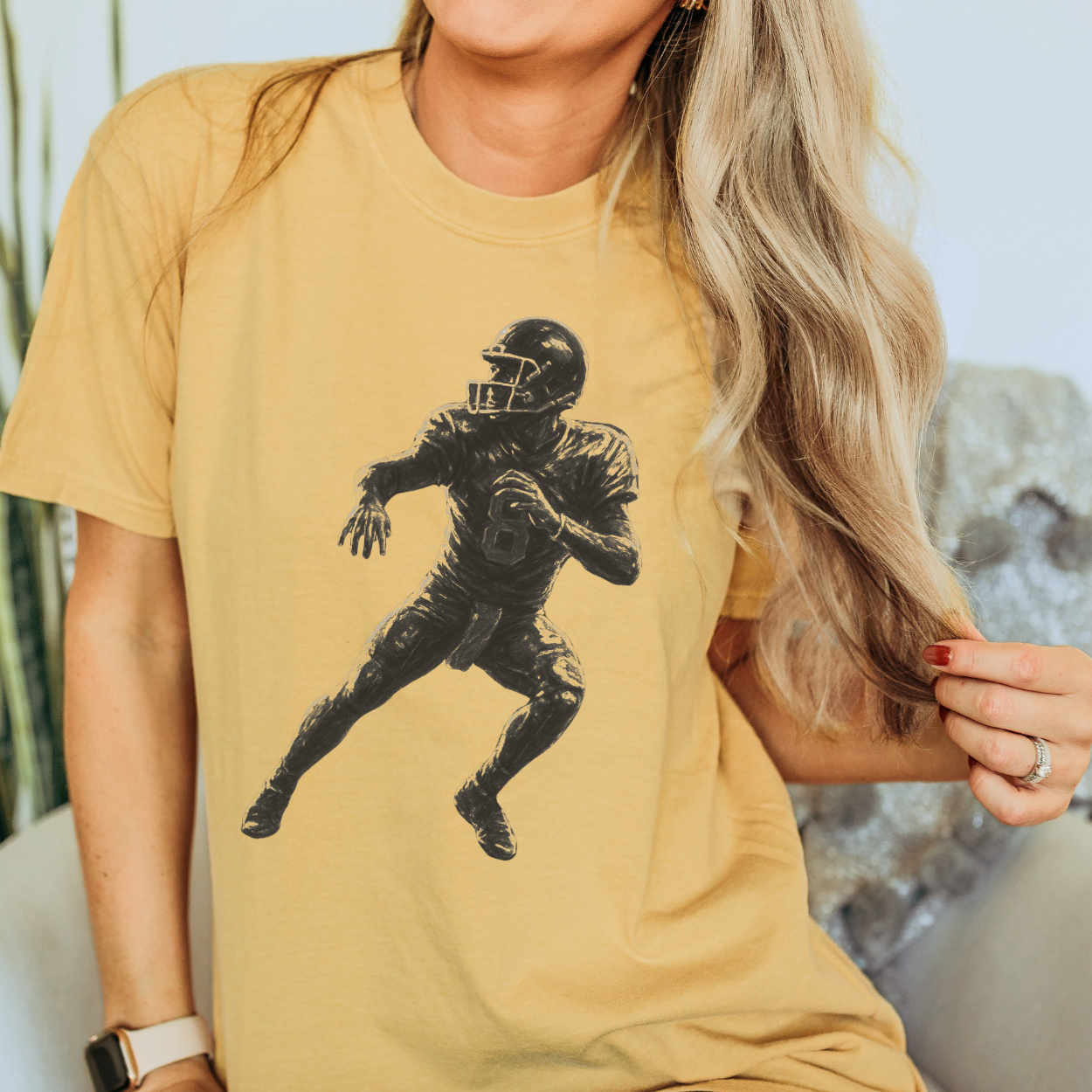 Football Player Unisex Graphic T-Shirt | ATTA TOOD®