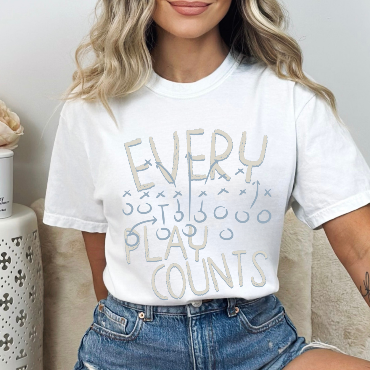 Every Play Counts Unisex Football Graphic T-Shirt | ATTA TOOD®