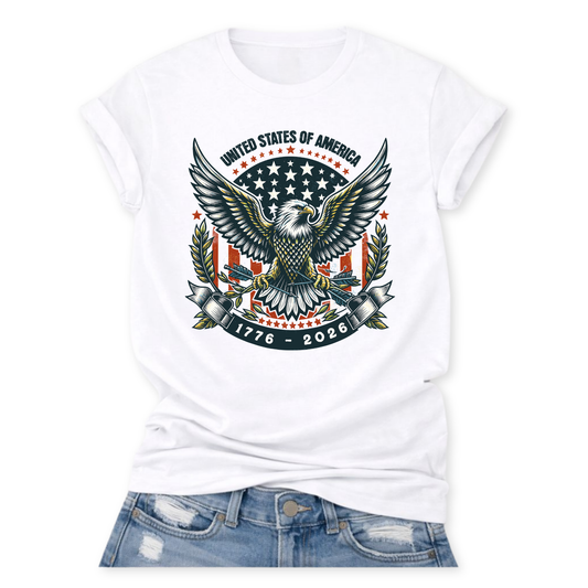 USA Anniversary Patriotic Tee | America 250 | 1776-2026