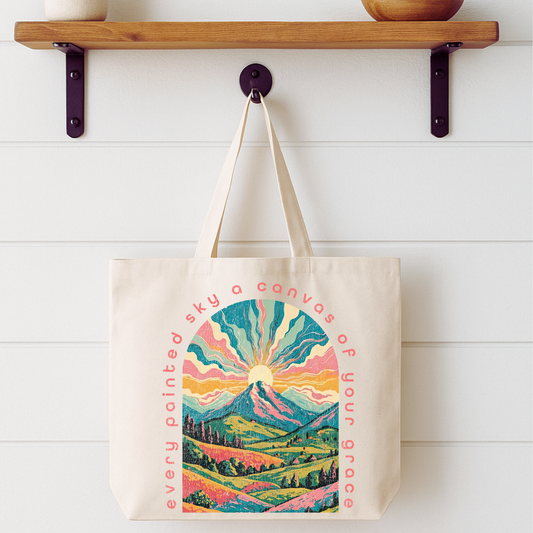 Every Painted Sky Tote Bag | Faithbased | ATTA TOOD®