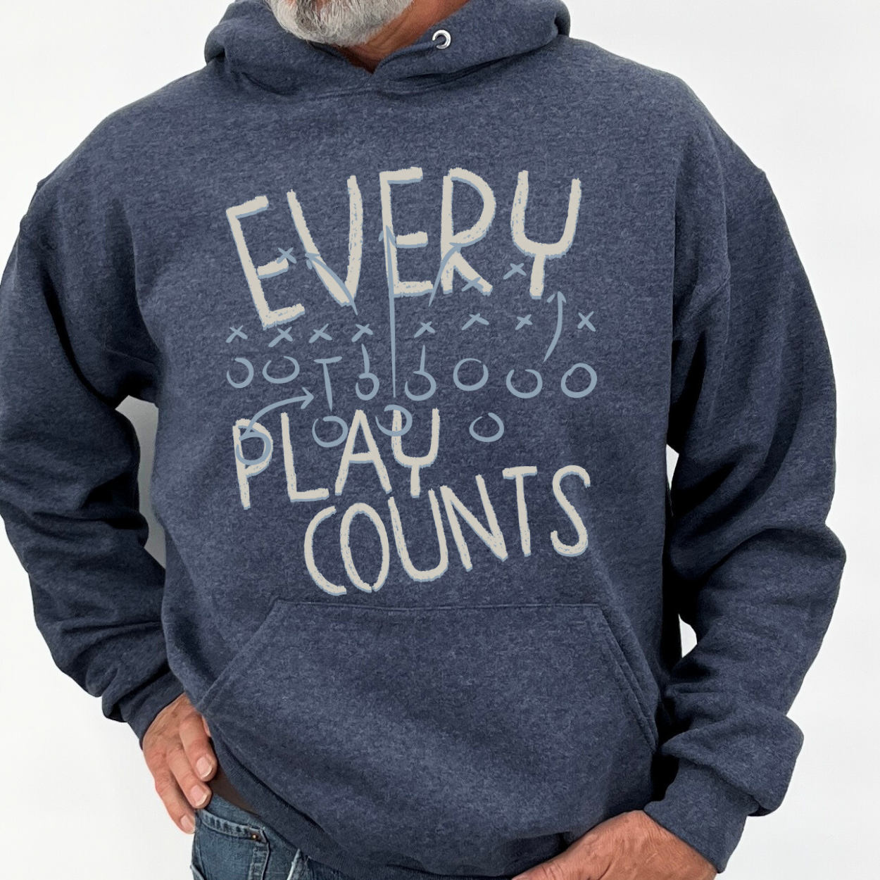 Every Play Counts Football Unisex hooded Sweatshirt | ATTA TOOD®