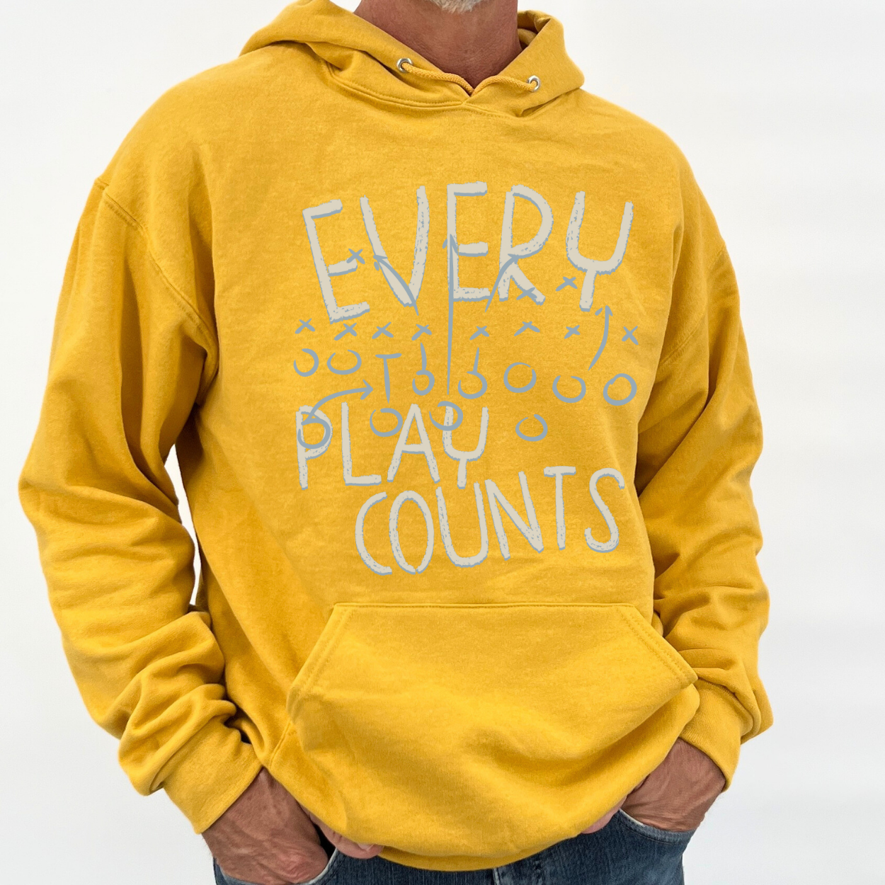 Every Play Counts Football Unisex hooded Sweatshirt | ATTA TOOD®