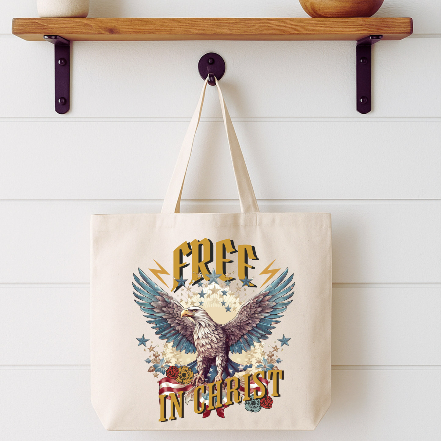 Free in Christ Tote Bag | Faithbased | ATTA TOOD®