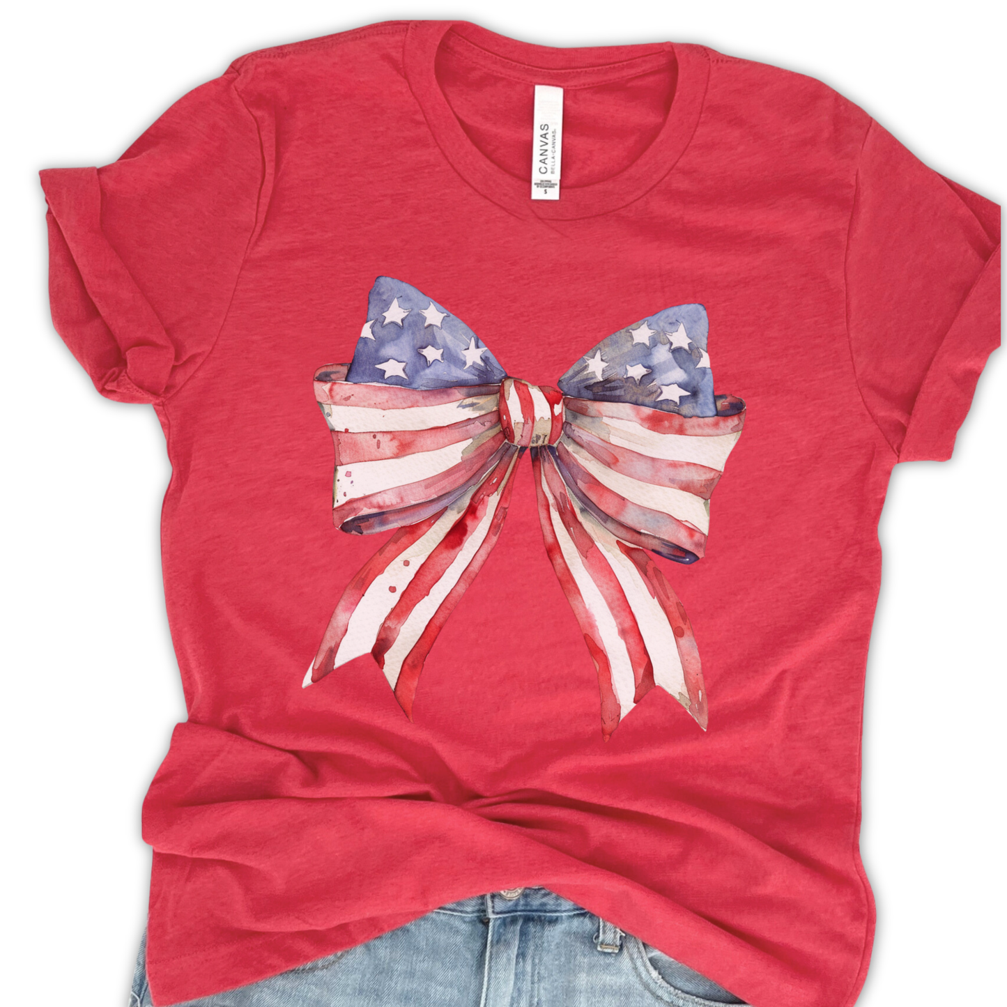 Patriotic American flag Fourth of July graphic t-shirt