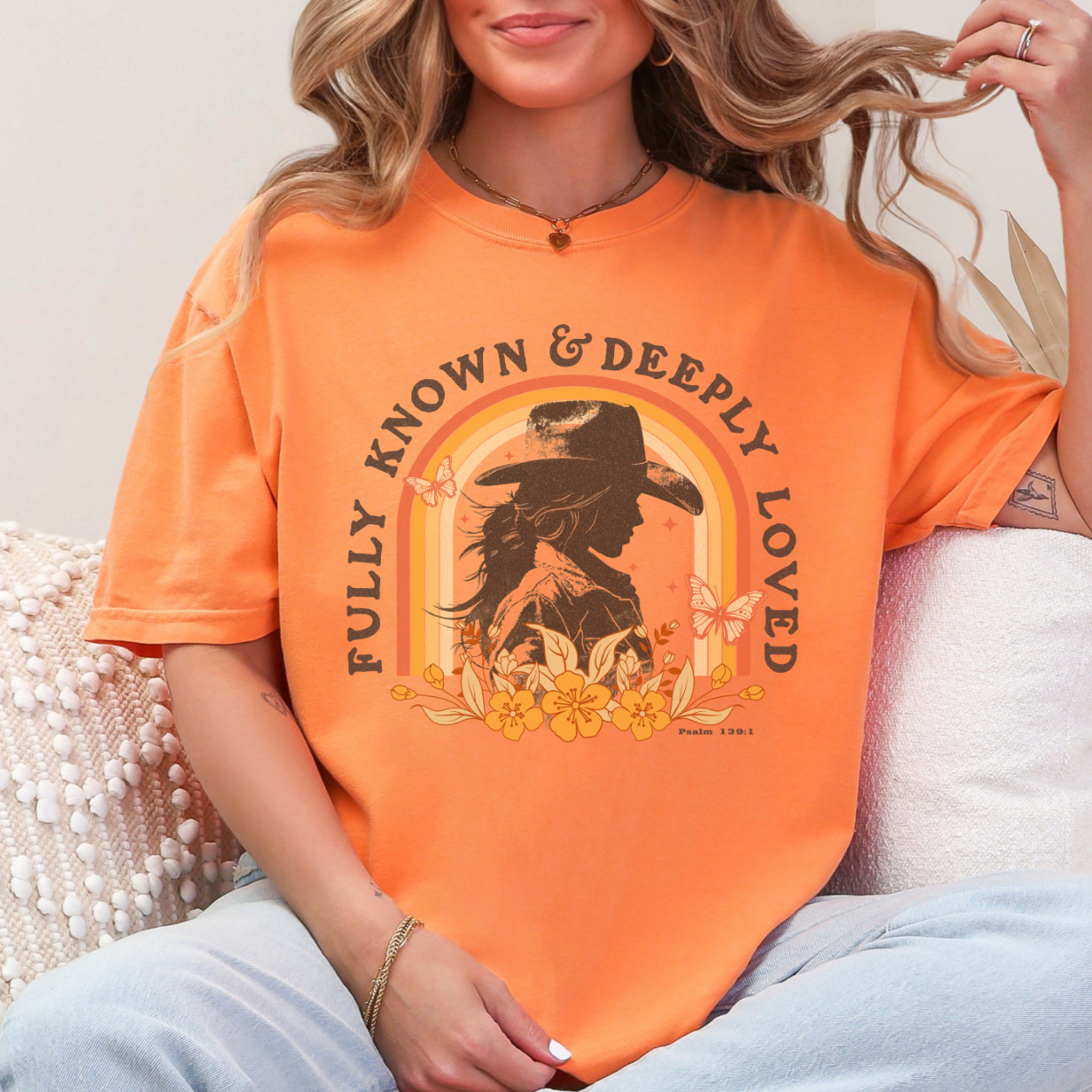 Fully Known Western Cowgirl Christian Graphic T-Shirt | ATTA TOOD®