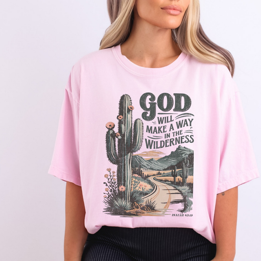 God Will Make A Way Christian Scripture Graphic T-Shirt | ATTA TOOD®