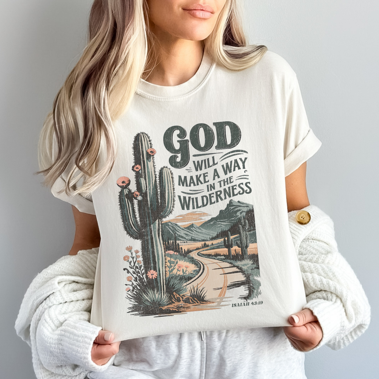 God Will Make A Way Christian Scripture Graphic T-Shirt | ATTA TOOD®