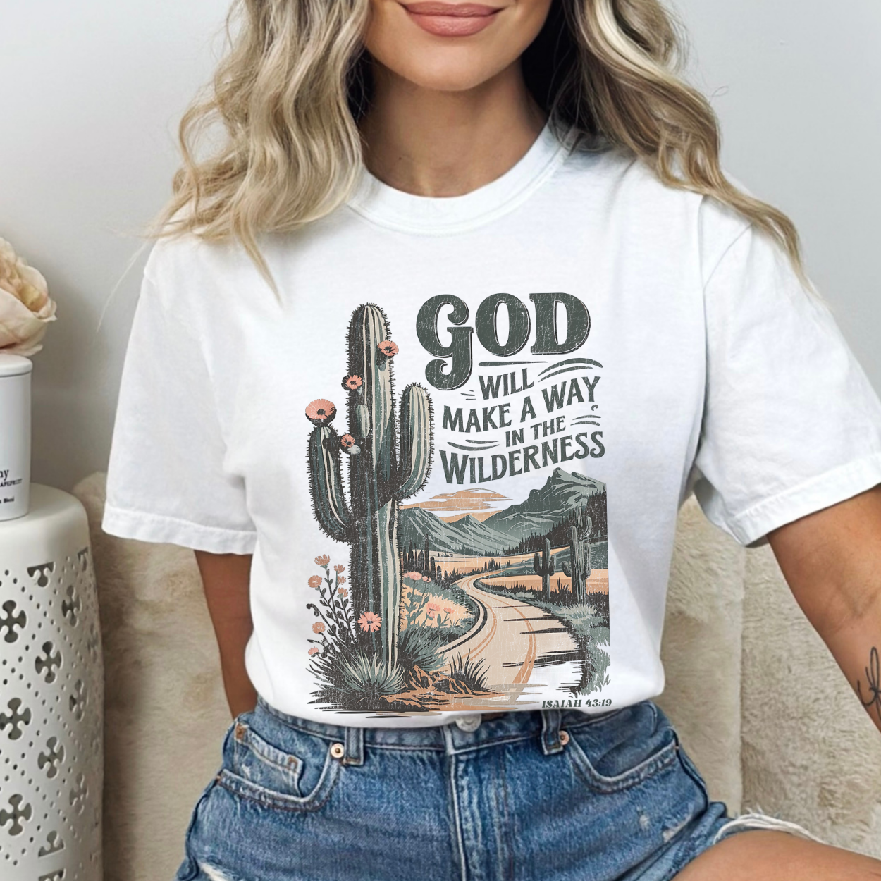 God Will Make A Way Christian Scripture Graphic T-Shirt | ATTA TOOD®