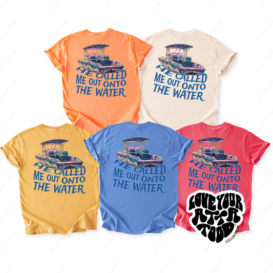 Matthew 14:27 Scripture Coastal Boat Graphic Tee | ATTA TOOD