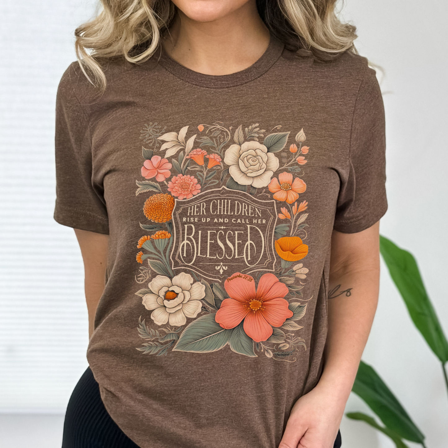 Her children rise up Christtan graphic t-shirt