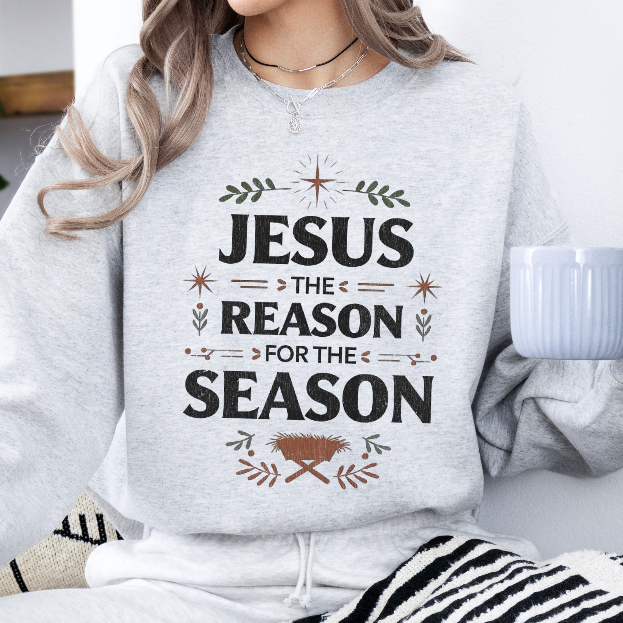 Jesus Is The Reason Christmas Graphic Sweatshirt | ATTA TOOD®