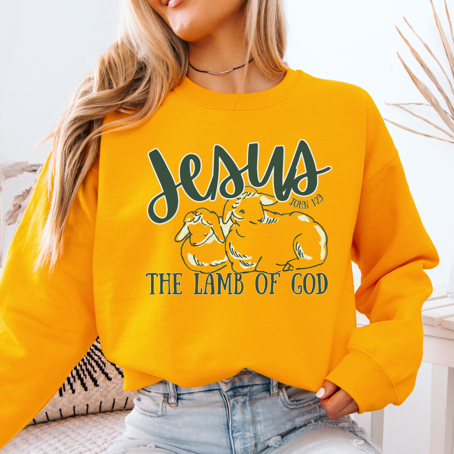 Jesus the Lamb of God Unisex Graphic Sweatshirt | ATTA TOOD®