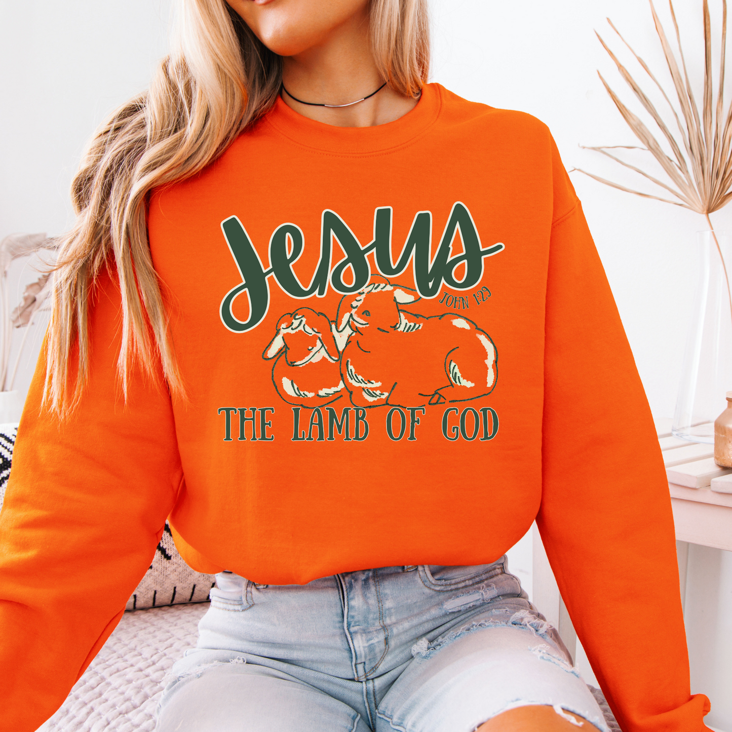 Jesus the Lamb of God Unisex Graphic Sweatshirt | ATTA TOOD®