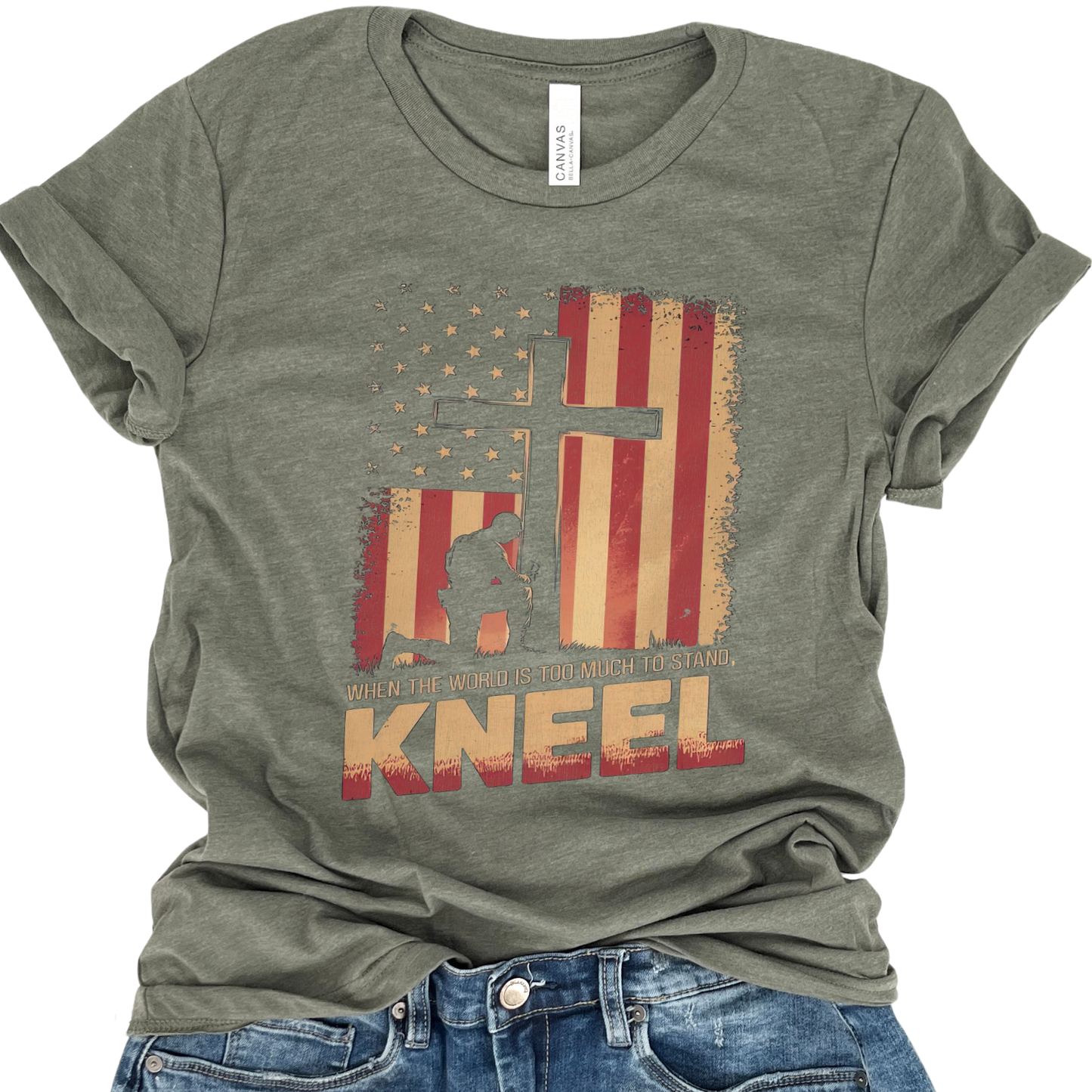 When The World Is To Much Patriotic Christian T-Shirt | ATTA TOOD®