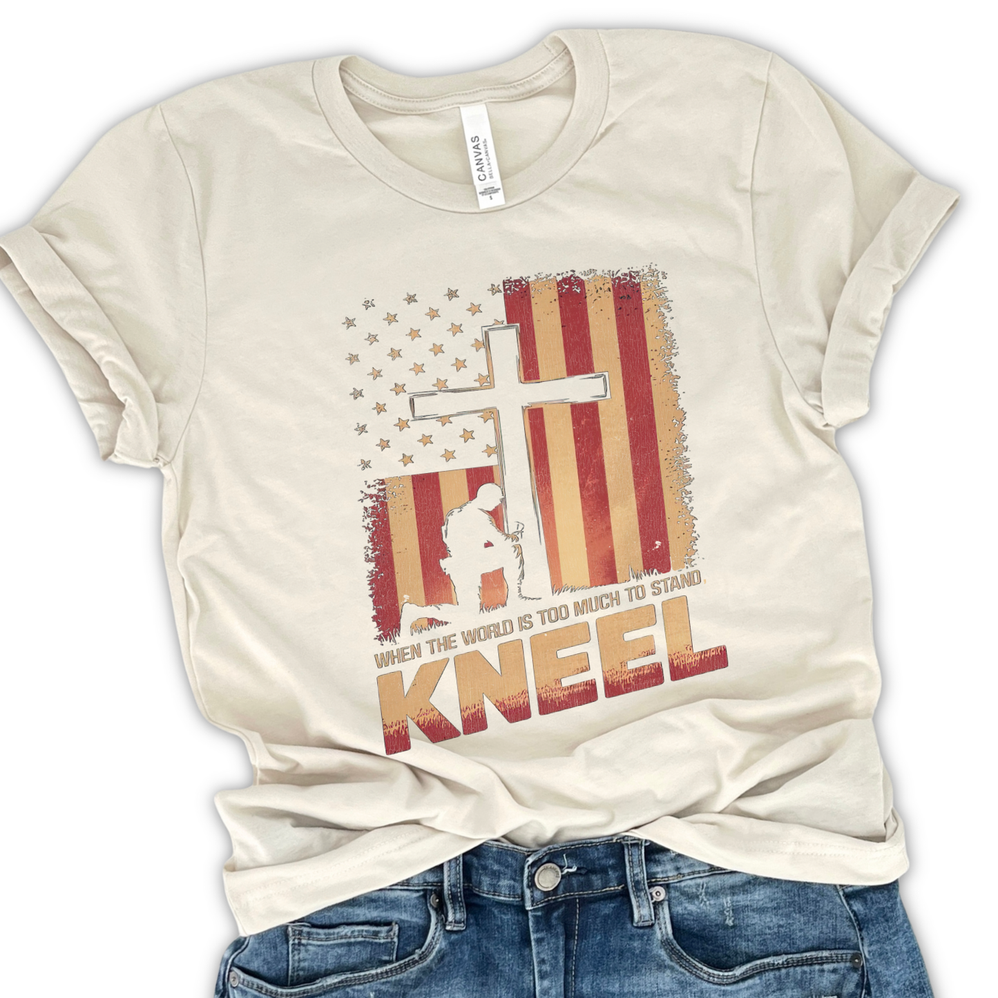 When The World Is To Much Patriotic Christian T-Shirt | ATTA TOOD®