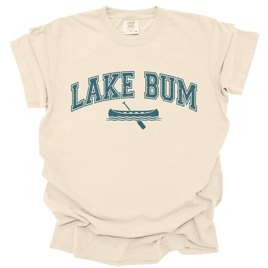 Lake bum summer graphic t-shirt, Outdoor adventure top, Bestseller