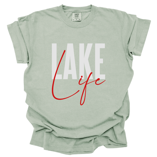 Lake life summer graphic t-shirt, Outdoor adventure tee, Comfort Colors®