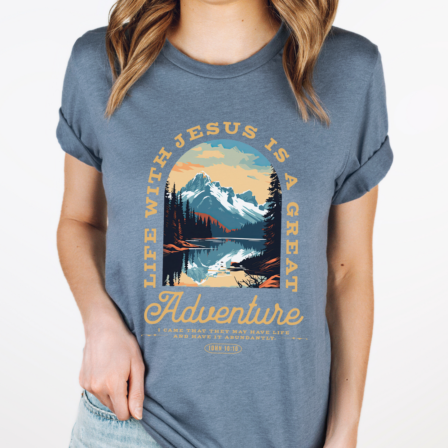 Life With Jesus Great Adventure Unisex Graphic T-Shirt | ATTA TOOD®