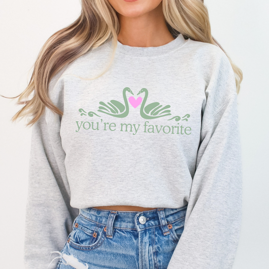 My favorite Valentine's women's sweatshirt, Love Doves