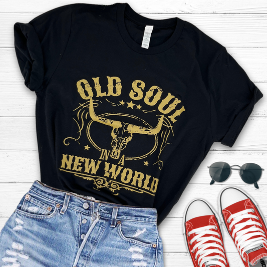 Old Soul New World tee