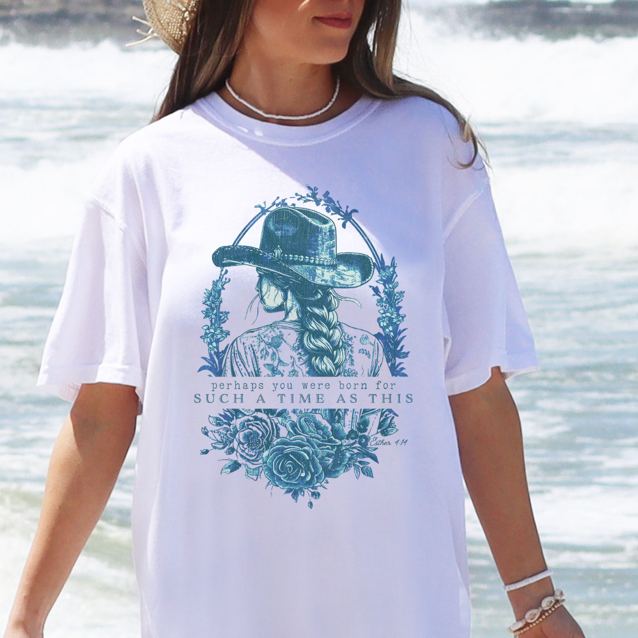 Esther 4:14 Christian Cowgirl Graphic T-Shirt | ATTA TOOD®