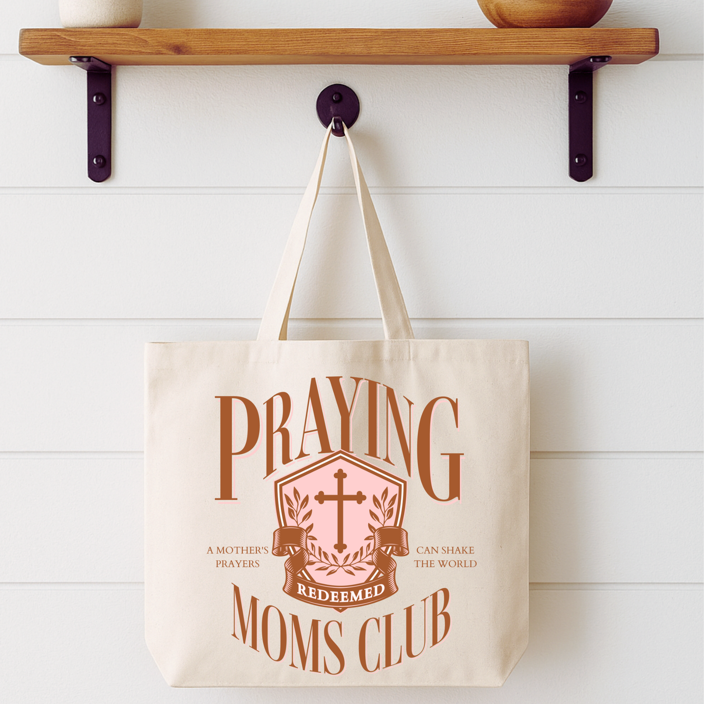 Praying Moms Club Canvas Tote bag | Faithbased | ATTA TOOD®