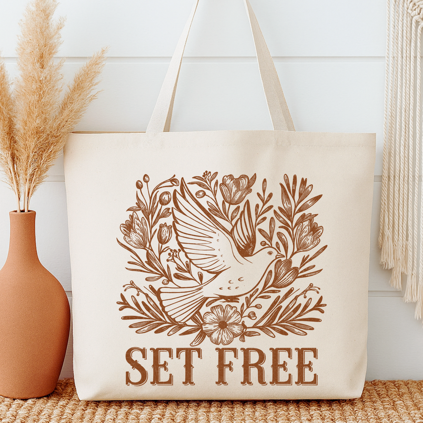 Set Free Dove Tote Bag | Faithbased | ATTA TOOD®