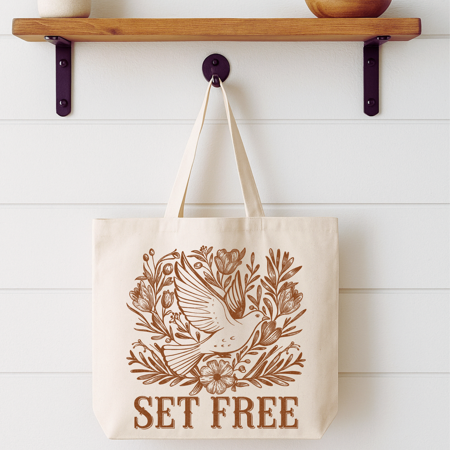 Set Free Dove Tote Bag | Faithbased | ATTA TOOD®