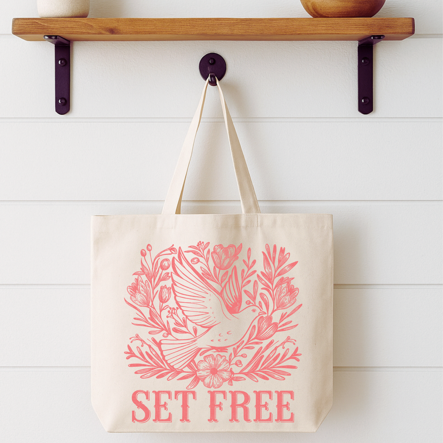 Set Free Dove Tote Bag | Faithbased | ATTA TOOD®