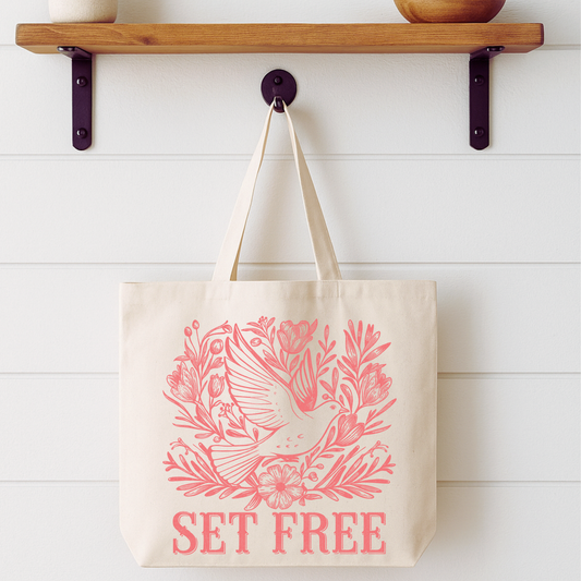 Set Free Dove Tote Bag | Faithbased | ATTA TOOD®