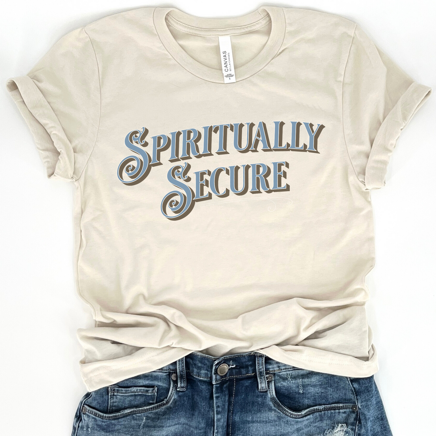 Spiritually Secure Unisex Graphic T-Shirt | Faith Based | ATTA TOOD®