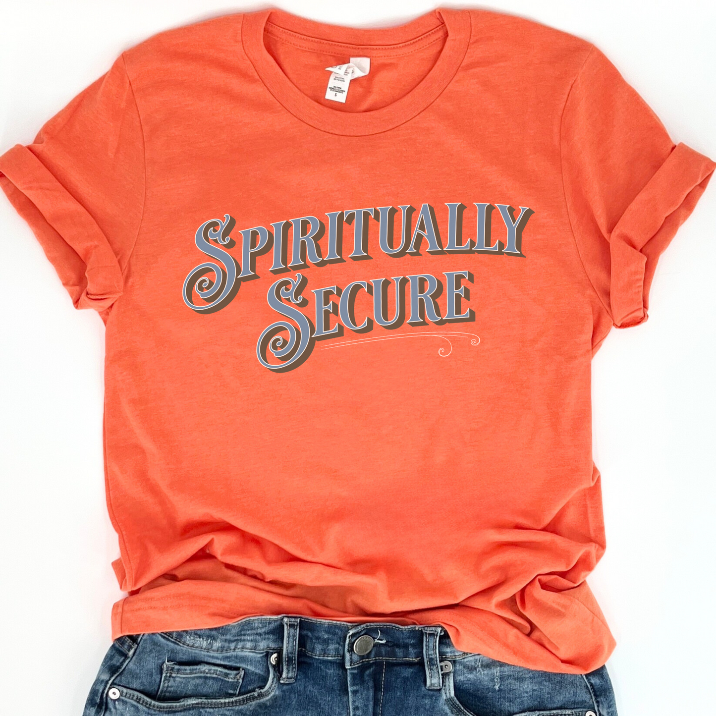 Spiritually Secure women's graphic t-shirt