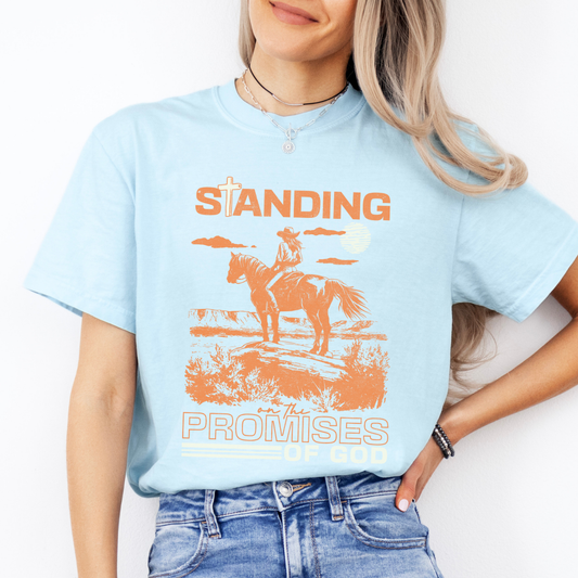 Promises of God Cowgirl Christian Graphic T-Shirt | ATTA TOOD®