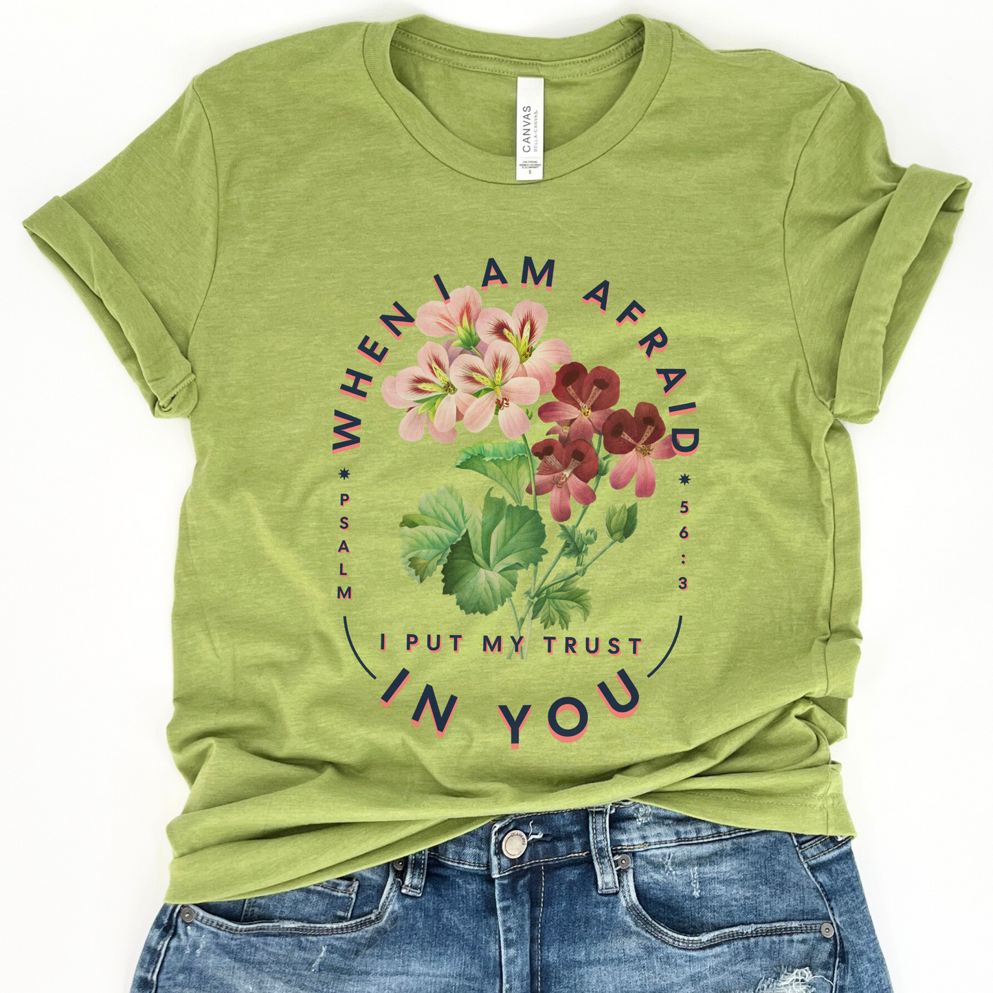When I Am Afraid Christian Unisex Graphic T-Shirt | ATTA TOOD®