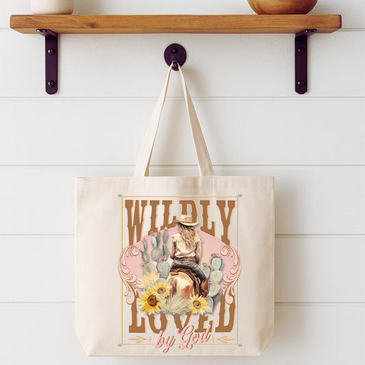 Wildly Love By God Western Cowgirl Tote Bag | ATTA TOOD®