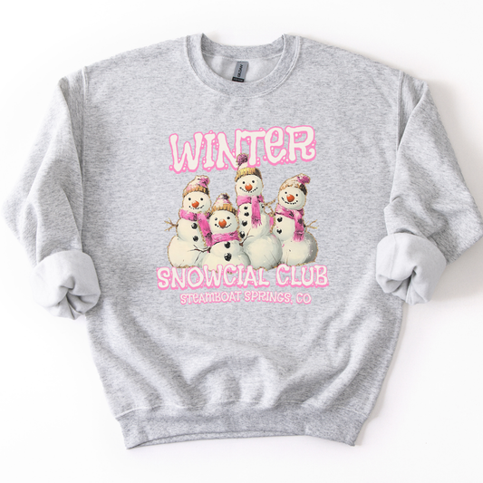 Funny Winter Snowman Club Graphic Crewneck | Custom Business