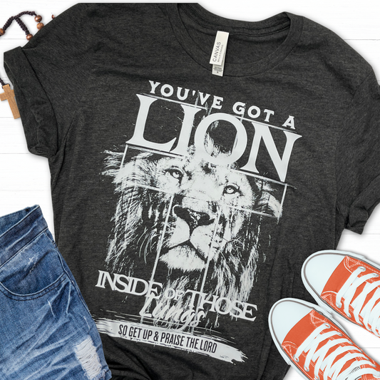 You've got a lion inside those lungs tee