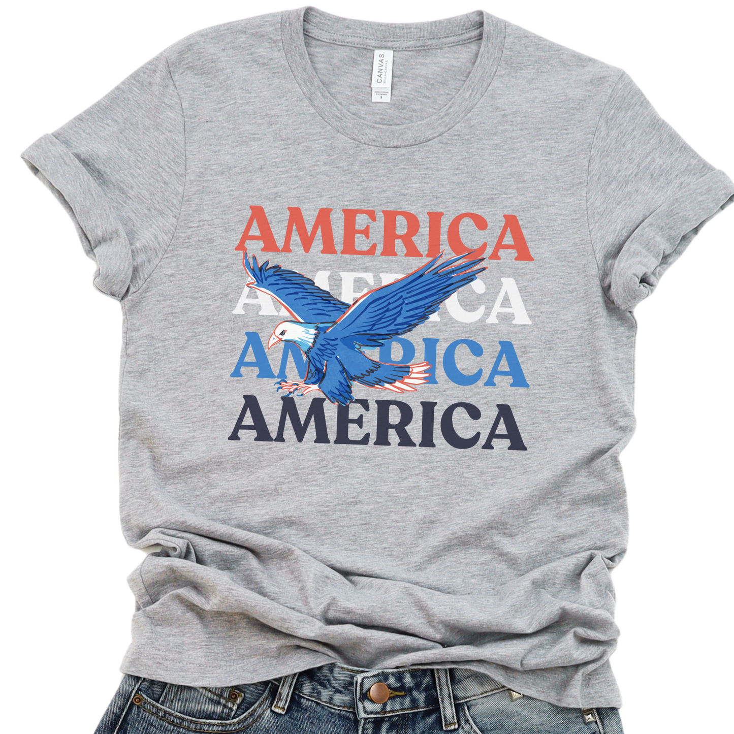 America Eagle Patriotic Unisex Graphic T-Shirt | ATTA TOOD®