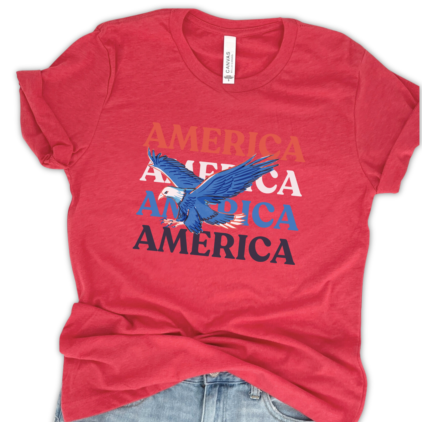 America Eagle Patriotic Unisex Graphic T-Shirt | ATTA TOOD®
