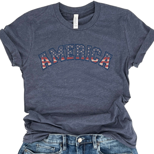 American Flag 4th of July graphic t-shirt, Vintage USA, Patriotic