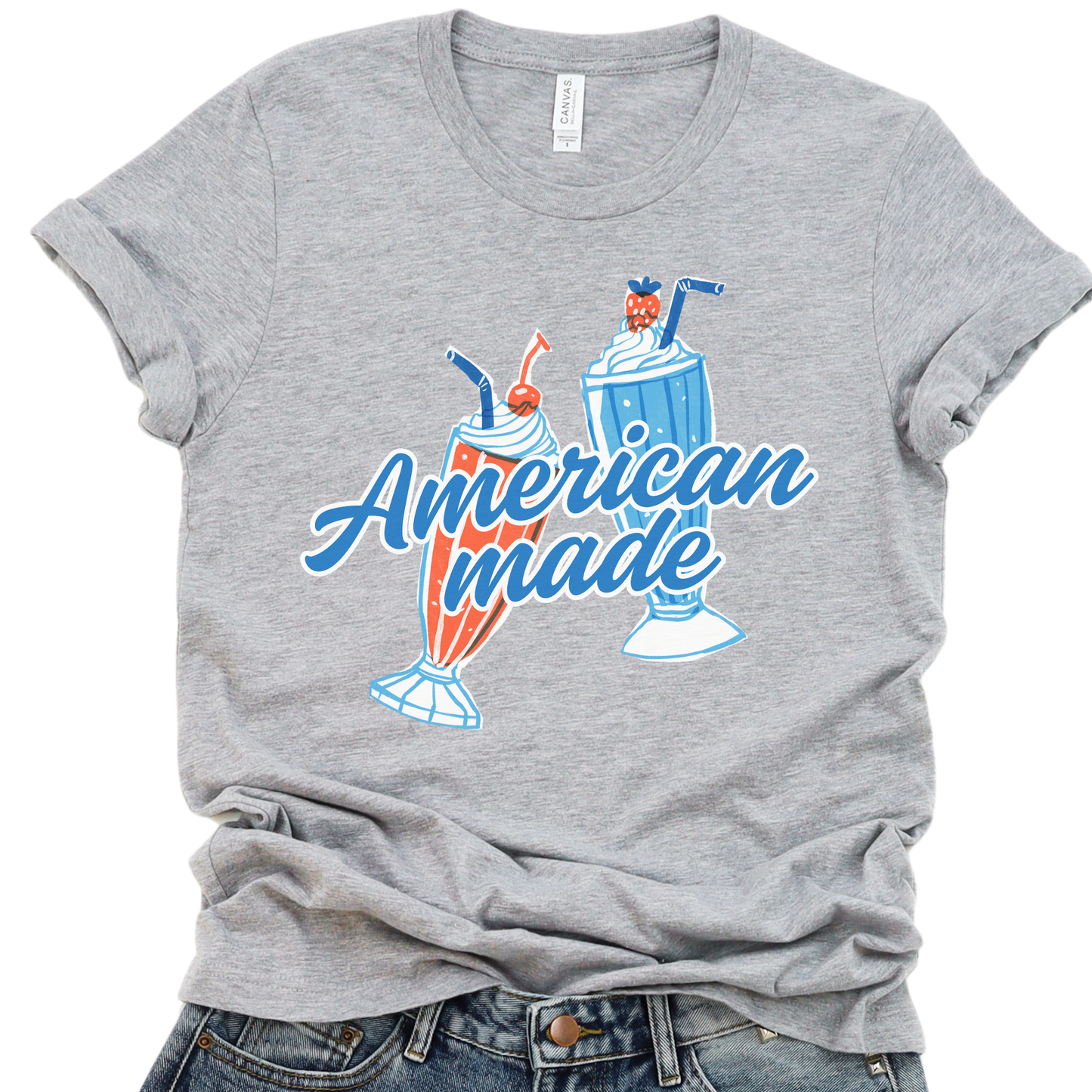 American Made Milkshake Unisex Graphic T-Shirt | ATTA TOOD®