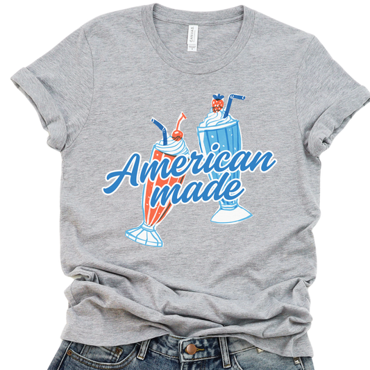 American Made Milkshake Unisex Graphic T-Shirt | ATTA TOOD®